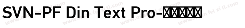SVN-PF Din Text Pro字体转换